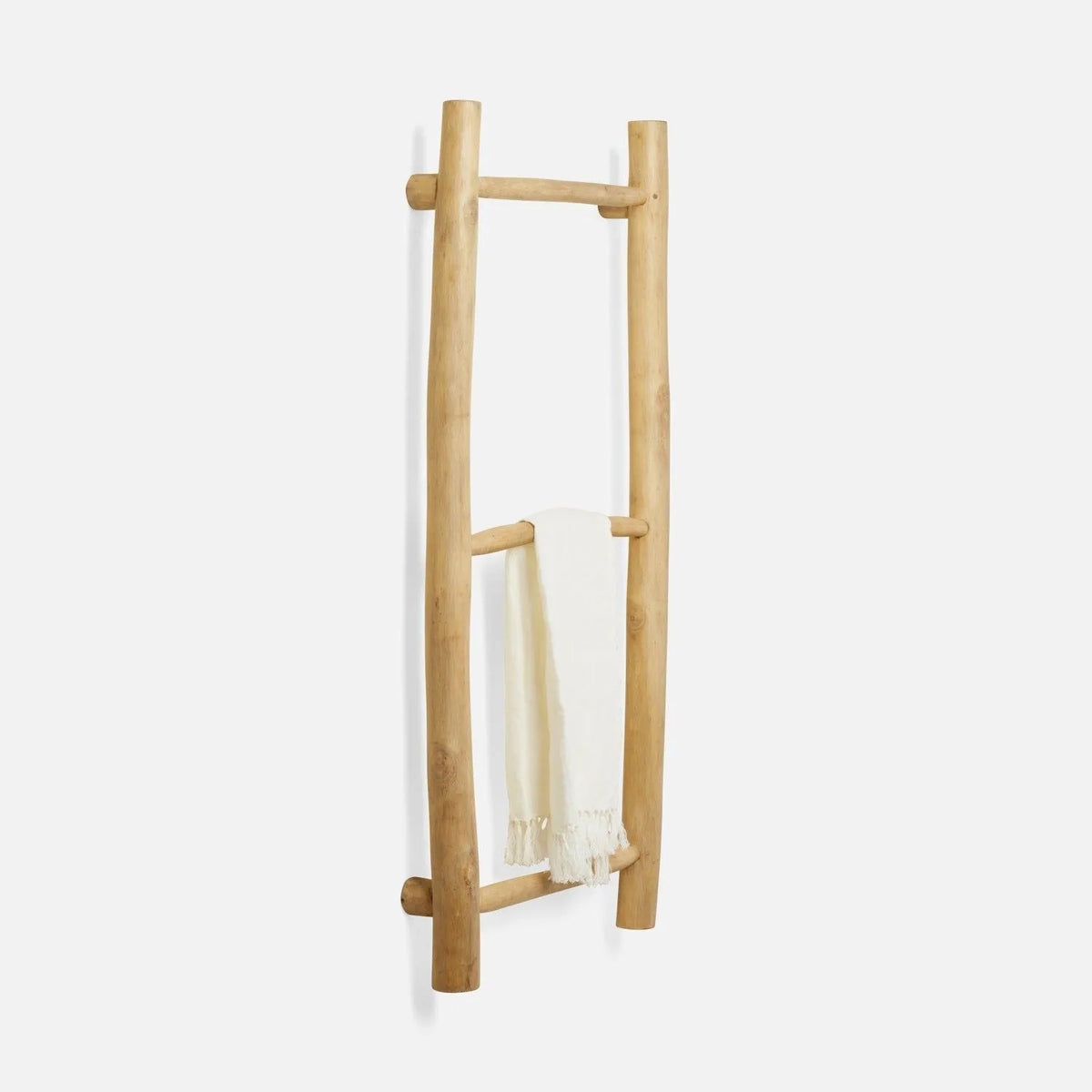 Pigeon and Poodle - PP007234 - Provo Wall Hanging Towel Rack - Provo - Natural Teak