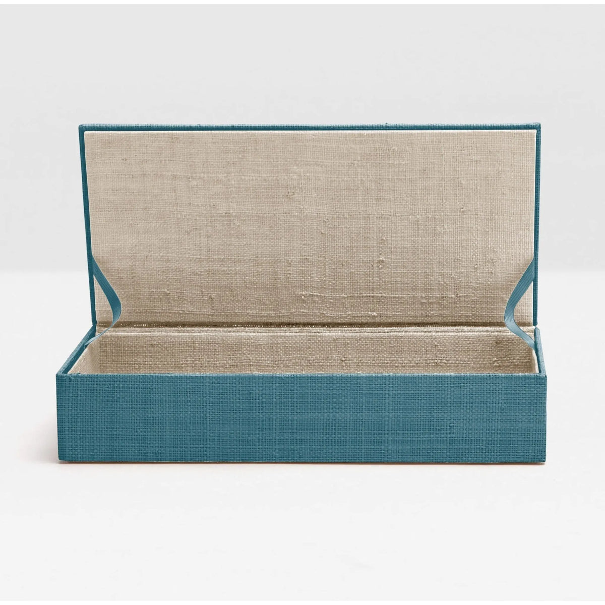 Pigeon and Poodle - PP002647 - Bayan Woven Raffia Box - Bayan - Turquoise Raffia