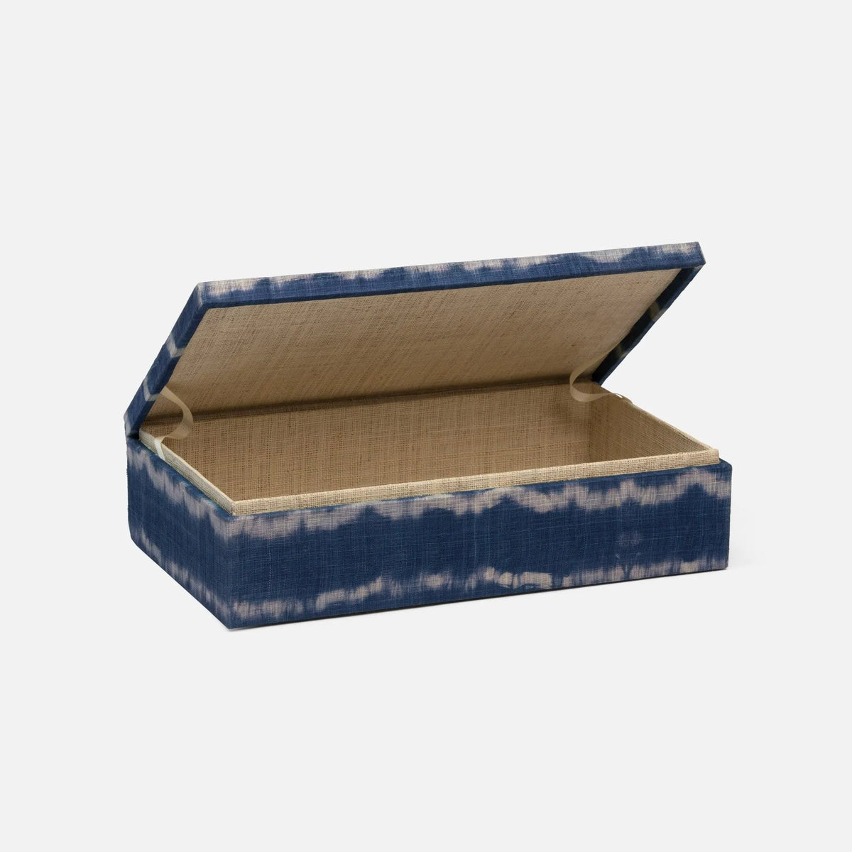 Pigeon and Poodle - PP002694 - Maili Tie-Dye Boxes - Maili - Blue Tie Dye Abaca