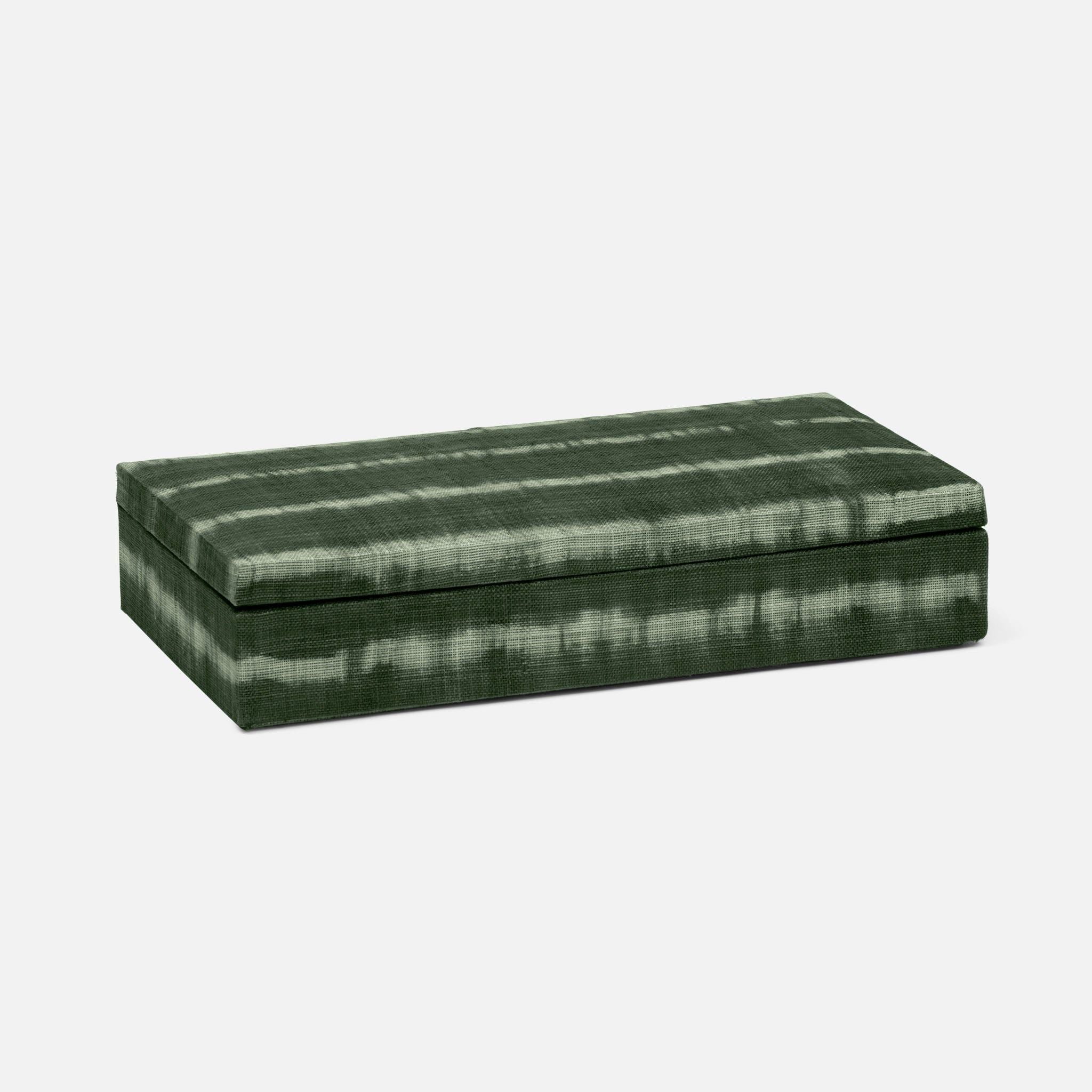 Pigeon and Poodle - PP002697 - Maili Tie-Dye Boxes - Maili - Green Tie Dye Abaca