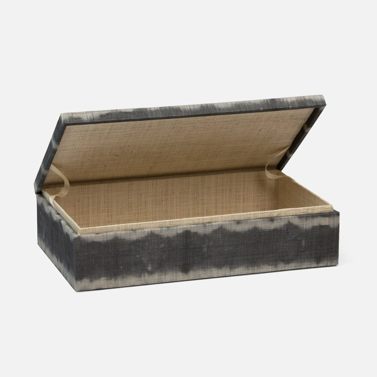 Pigeon and Poodle - PP002698 - Maili Tie-Dye Boxes - Maili - Gray Tie Dye Abaca