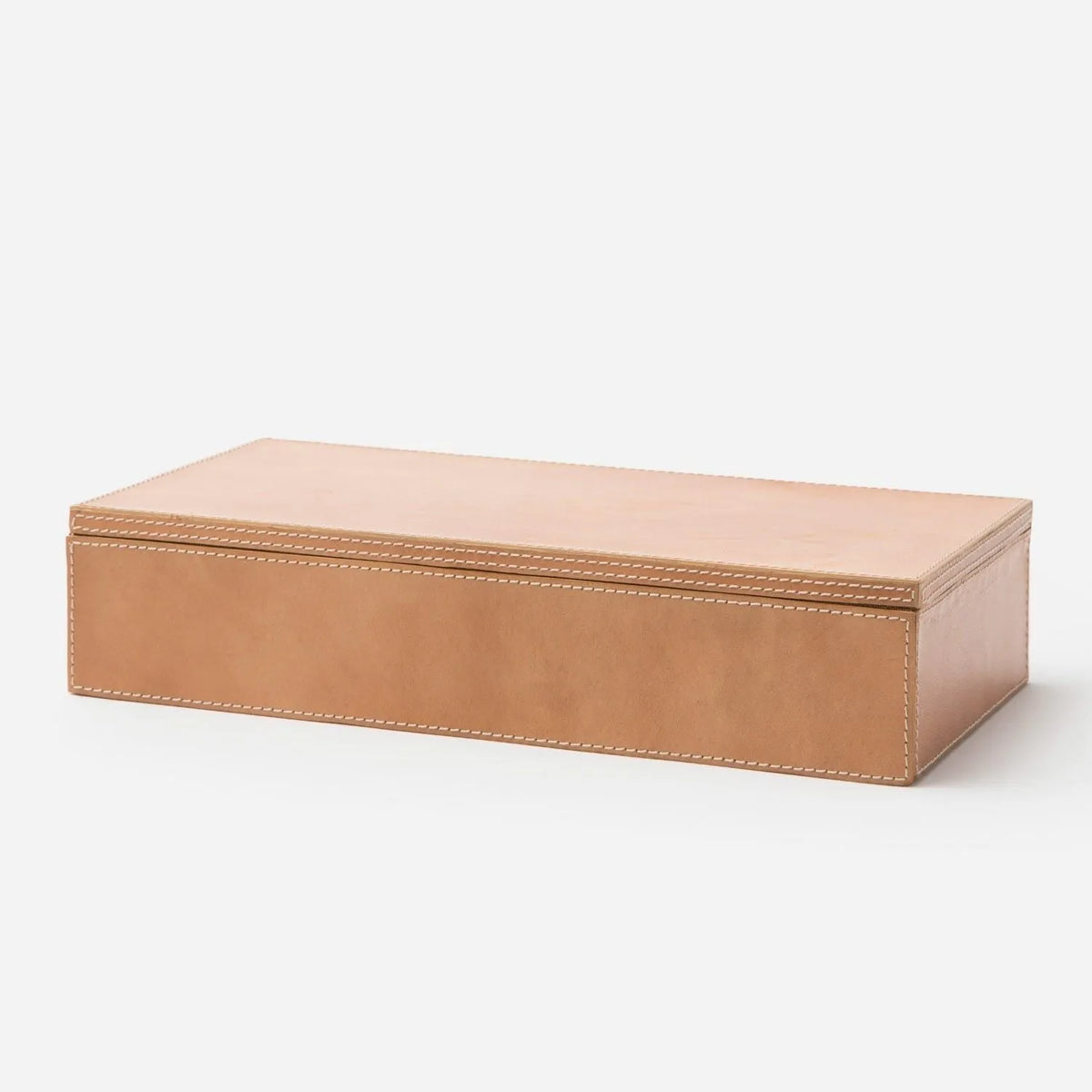 Pigeon and Poodle - PP002601 - Selby Leather Box - Selby - Aged Camel Full-Grain Leather