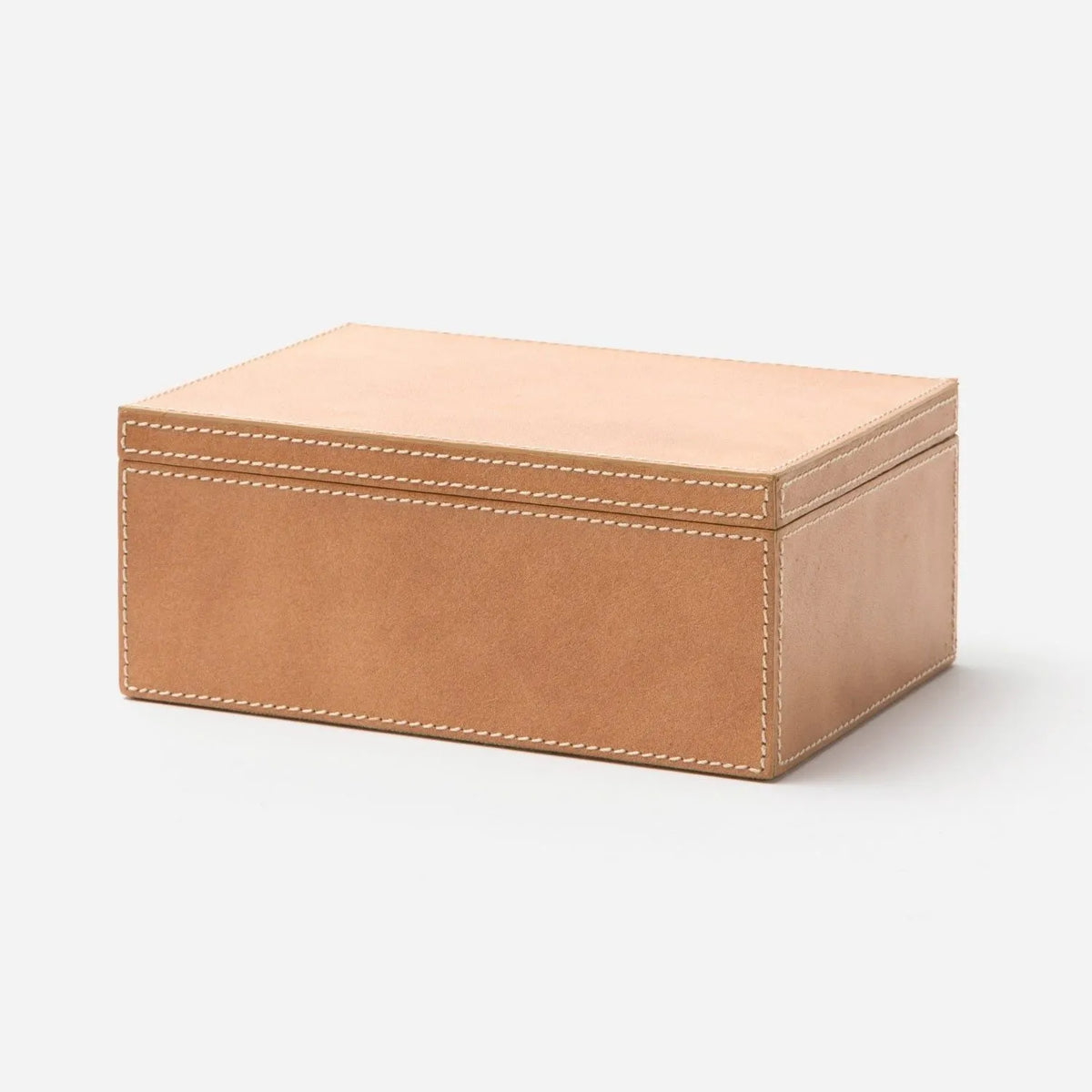 Pigeon and Poodle - PP002602 - Selby Leather Box - Selby - Aged Camel Full-Grain Leather