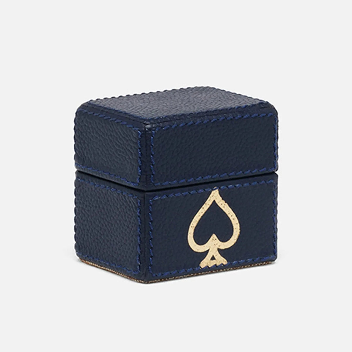 Pigeon and Poodle - PP007388 - Aira Textured Leather Box - Aira - Dark Navy Full-Grain Leather