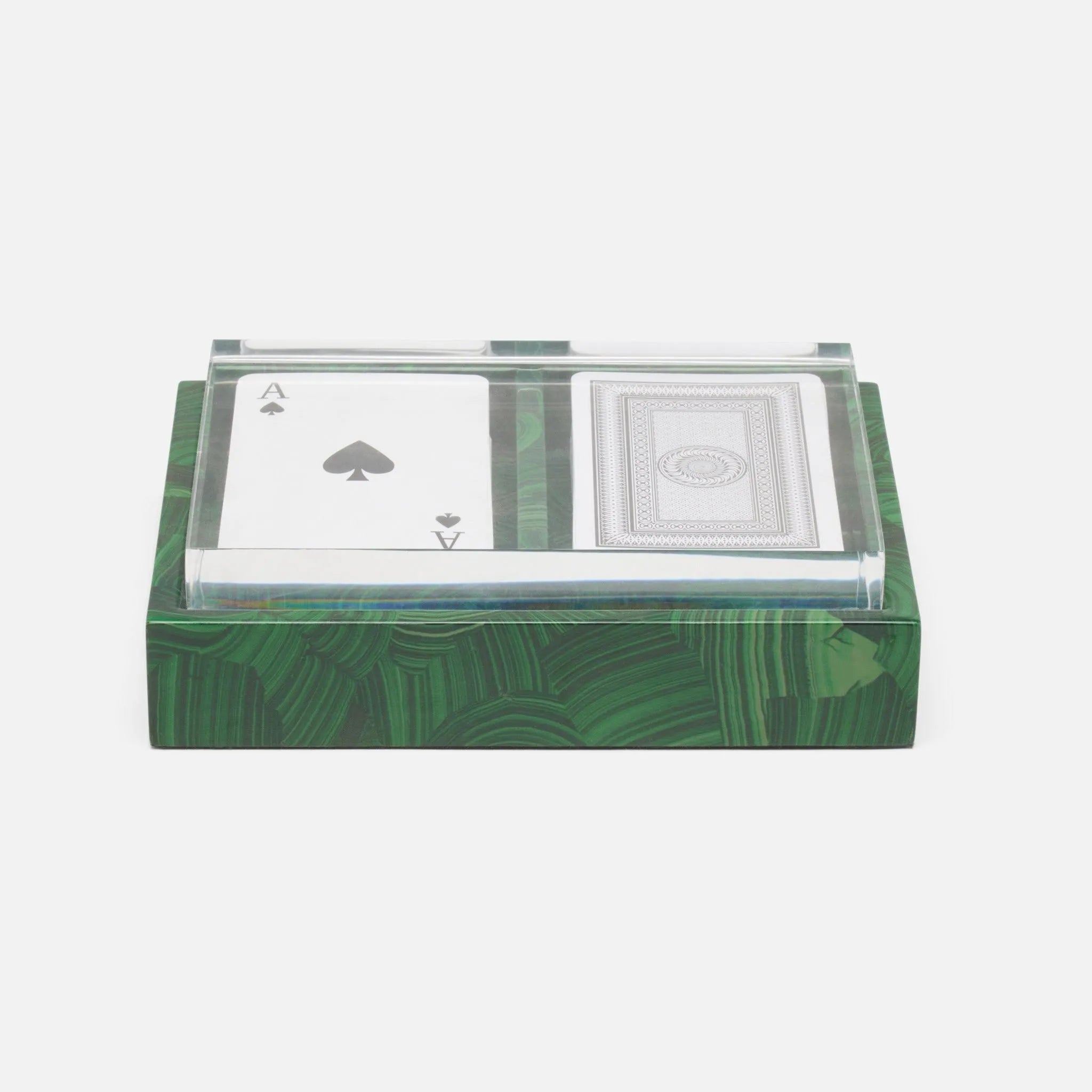 Pigeon and Poodle - PP005287 - Barrington Card Box - Barrington - Faux Malachite