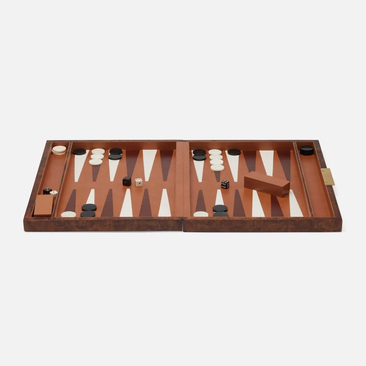 Pigeon and Poodle - PP006988 - Windsor Backgammon Game Set - Windsor - Dark Honey Mappa Burl