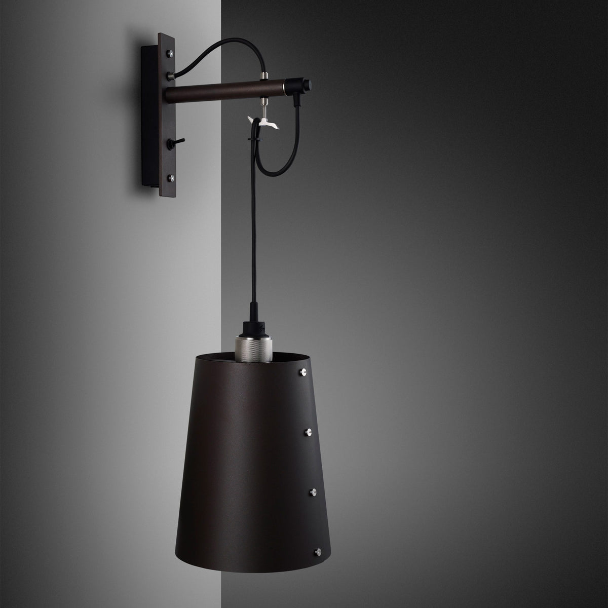 Buster + Punch - NHW-19510 - Hooked Wall Light - Hooked - Graphite / Steel