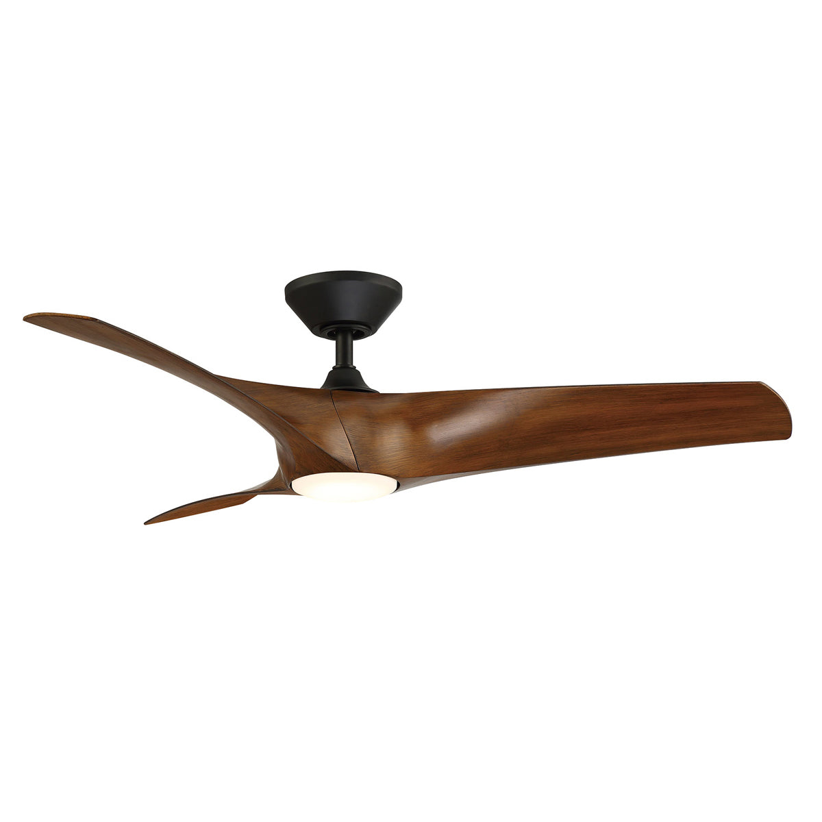 Modern Forms Fans Canada - FR-W2006-52L-MB/DK - 52"Ceiling Fan - Zephyr - Matte Black/Distressed Koa