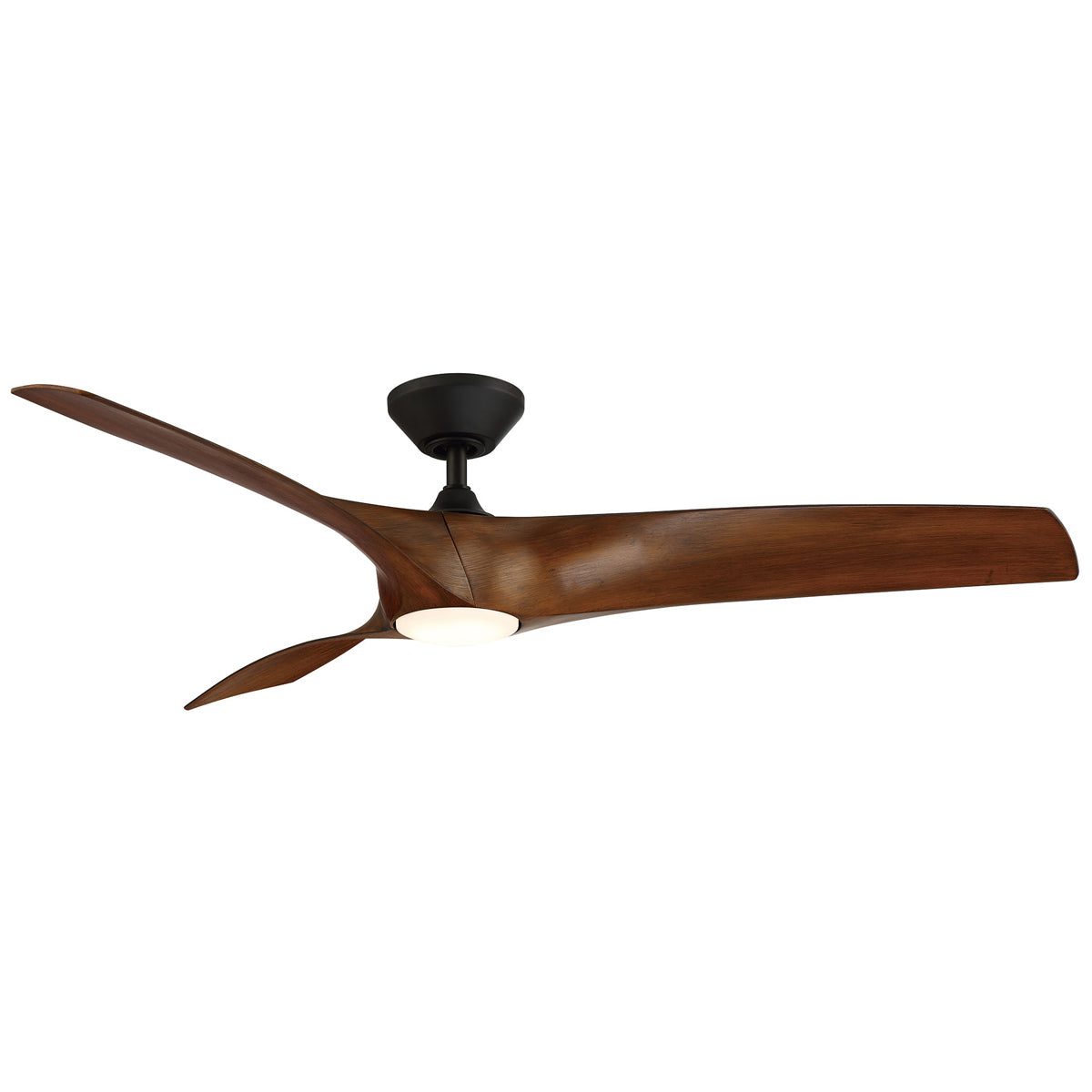 Modern Forms Fans Canada - FR-W2006-62L-MB/DK - 62"Ceiling Fan - Zephyr - Matte Black/Distressed Koa