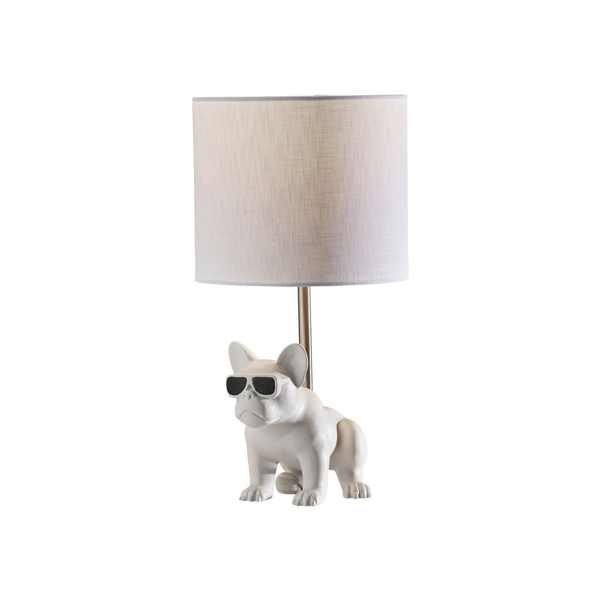 Adesso Home - SL3706-02 - Table Lamp - Sunny - White Ceramic W. Brushed Steel Neck