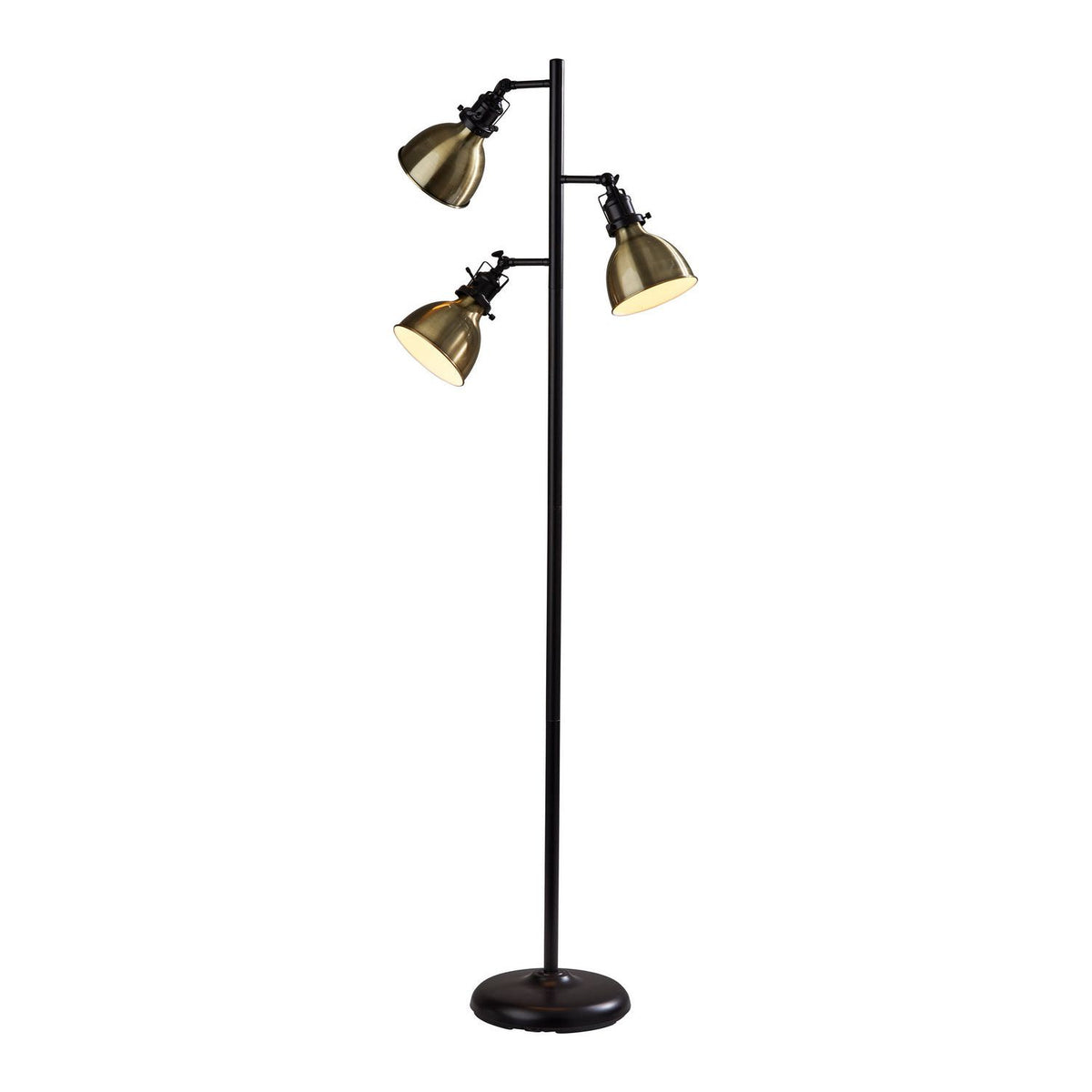 Adesso Home - SL3709-26 - Three Light Tree Lamp - Alden - Antique Bronze & Antique Brass