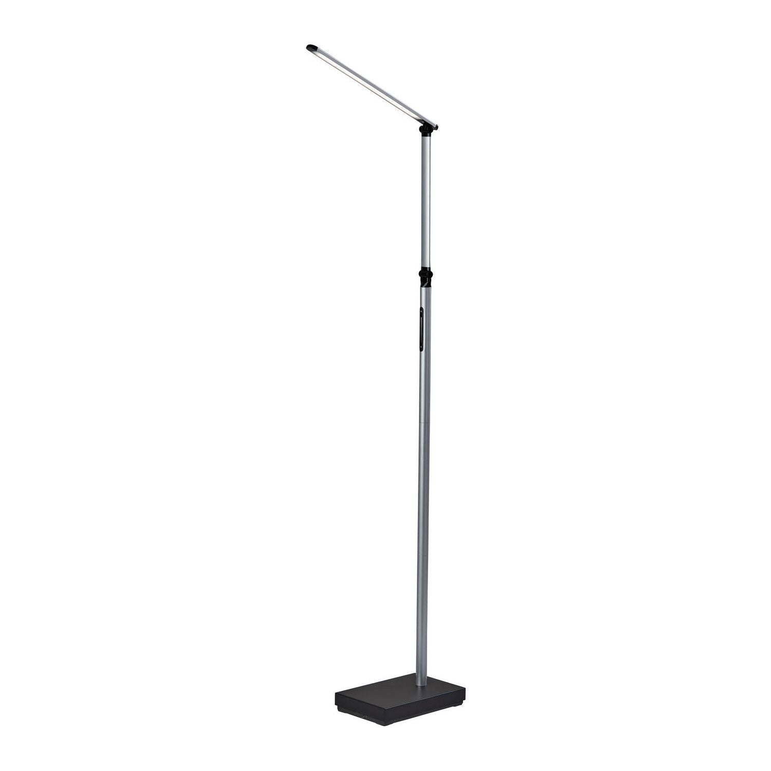 Adesso Home - SL4907-01 - LED Floor Lamp - Lennox - Black & Silver