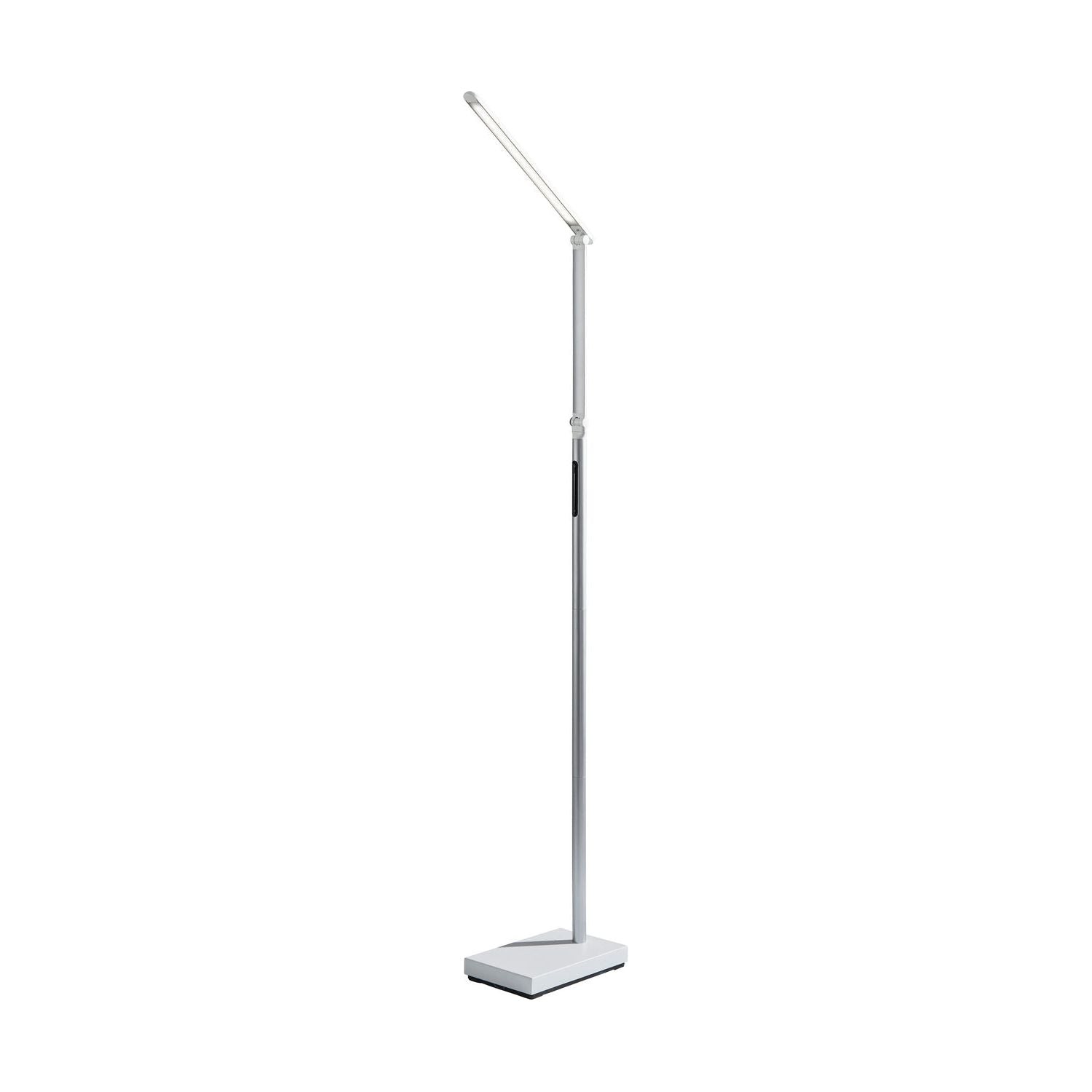 Adesso Home - SL4907-02 - LED Floor Lamp - Lennox - Black & Silver