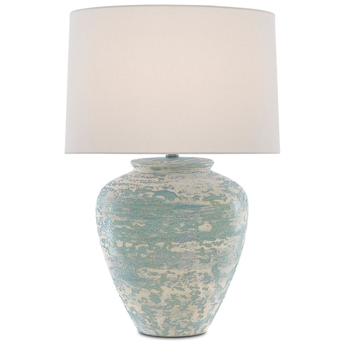 Currey and Company - 6000-0617 - One Light Table Lamp - Mimi - Aqua/Cream