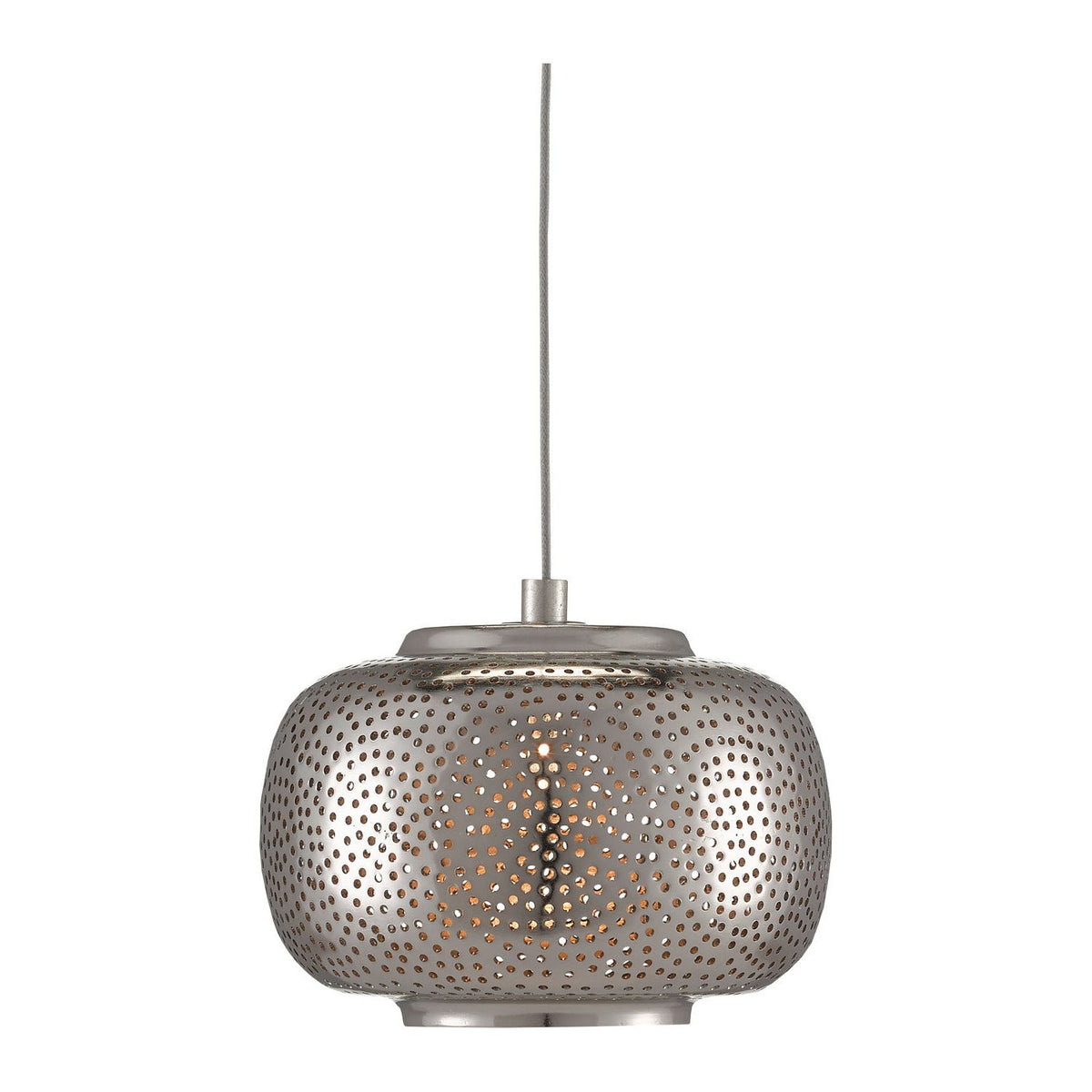 Currey and Company - 9000-0688 - One Light Pendant - Pepper - Nickel