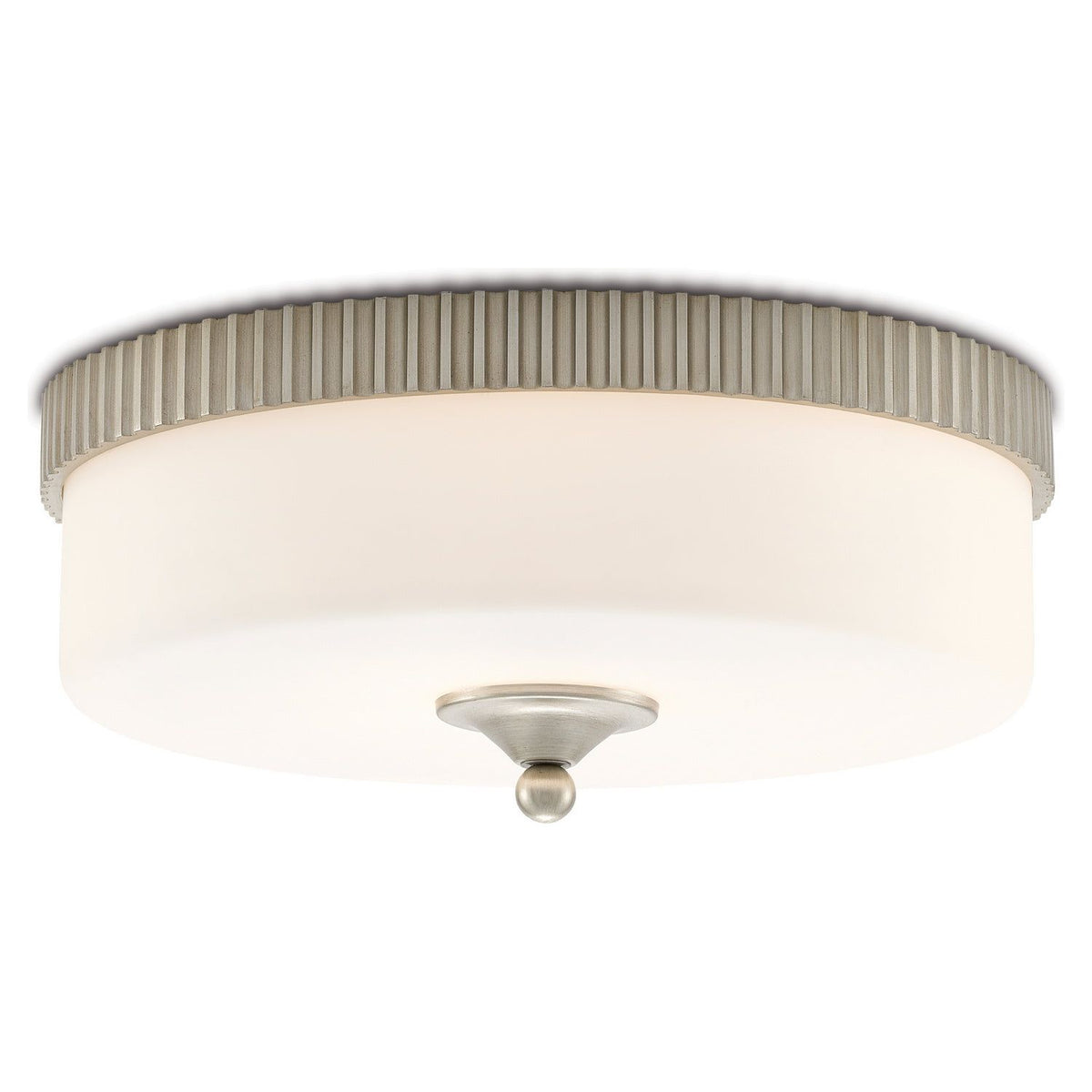 Currey and Company - 9999-0052 - LED Flush Mount - Barry Goralnick - Silver Leaf