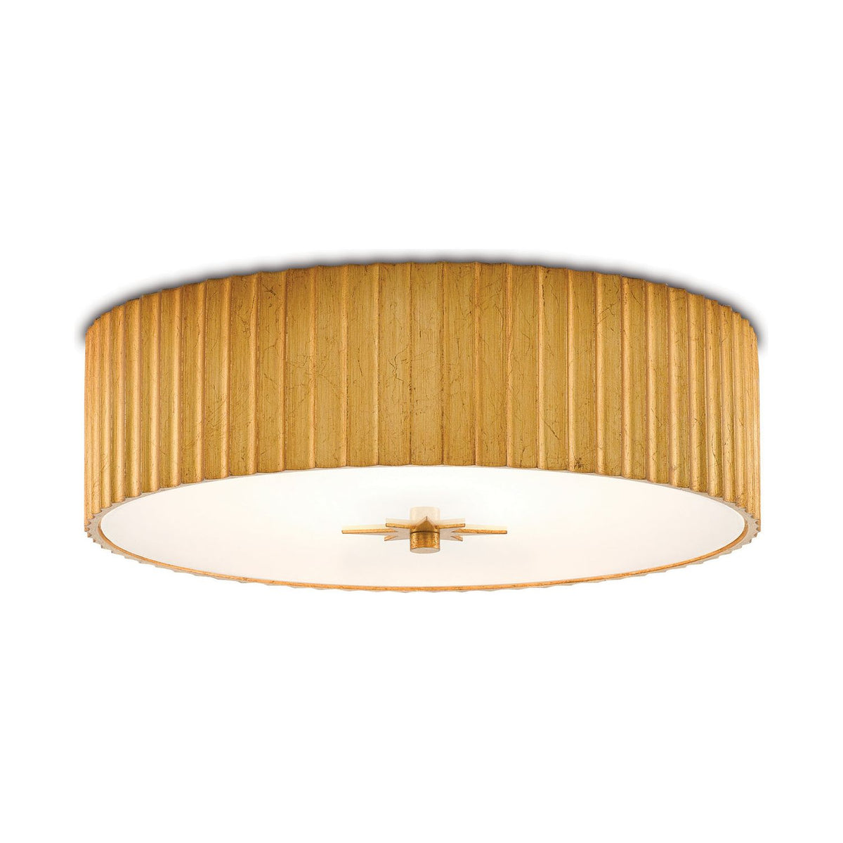 Currey and Company - 9999-0053 - LED Flush Mount - Caravel - Gold Leaf