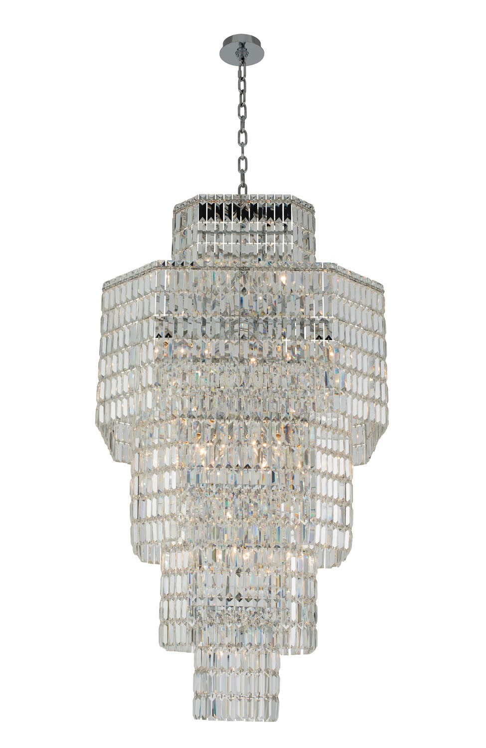 Allegri - 036551-010-FR001 - 25 Light Foyer Pendant - Livelli - Polished Chrome