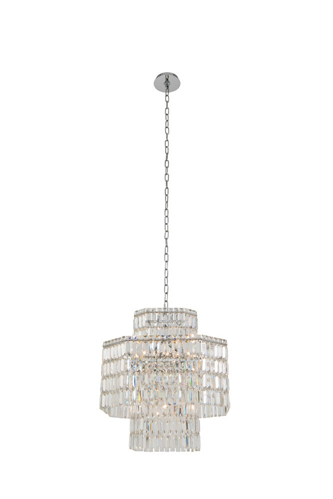 Allegri - 036555-010-FR001 - 12 Light Pendant - Livelli - Polished Chrome