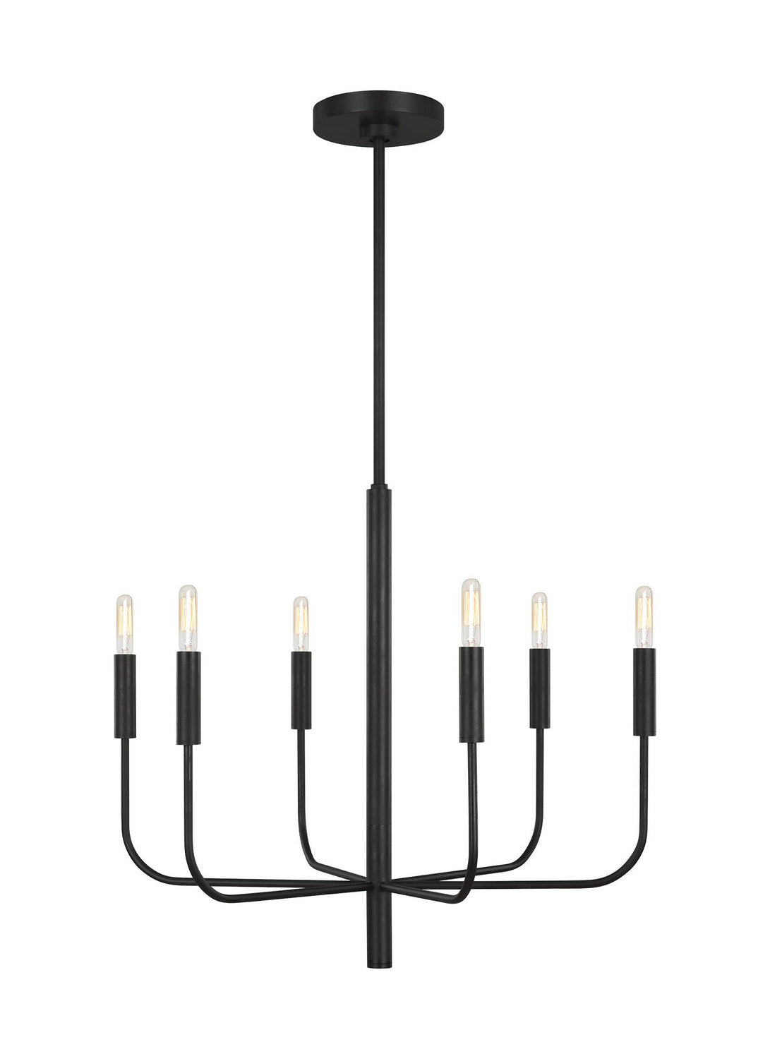 Visual Comfort Studio Canada - EC1006AI - Six Light Chandelier - Brianna - Aged Iron