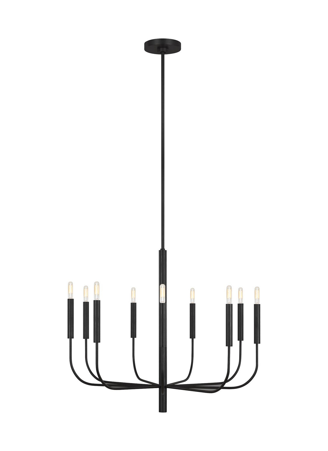 Visual Comfort Studio Canada - EC1009AI - Nine Light Chandelier - Brianna - Aged Iron