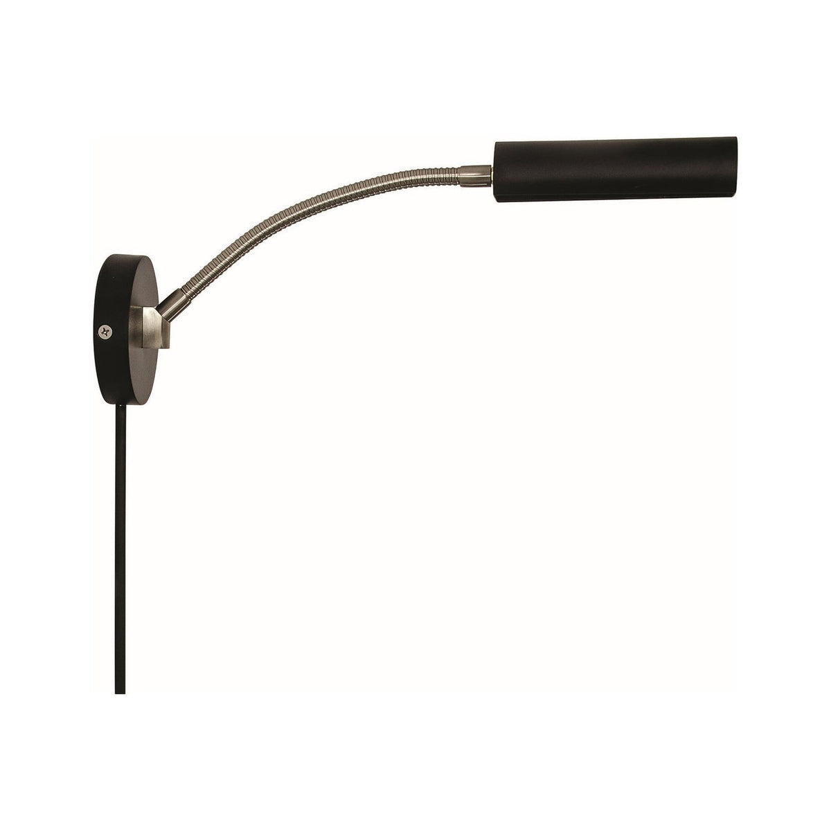 House of Troy - FN175-BLK/SN - LED Wall Swing Lamp - Fusion - Black/Satin Nickel