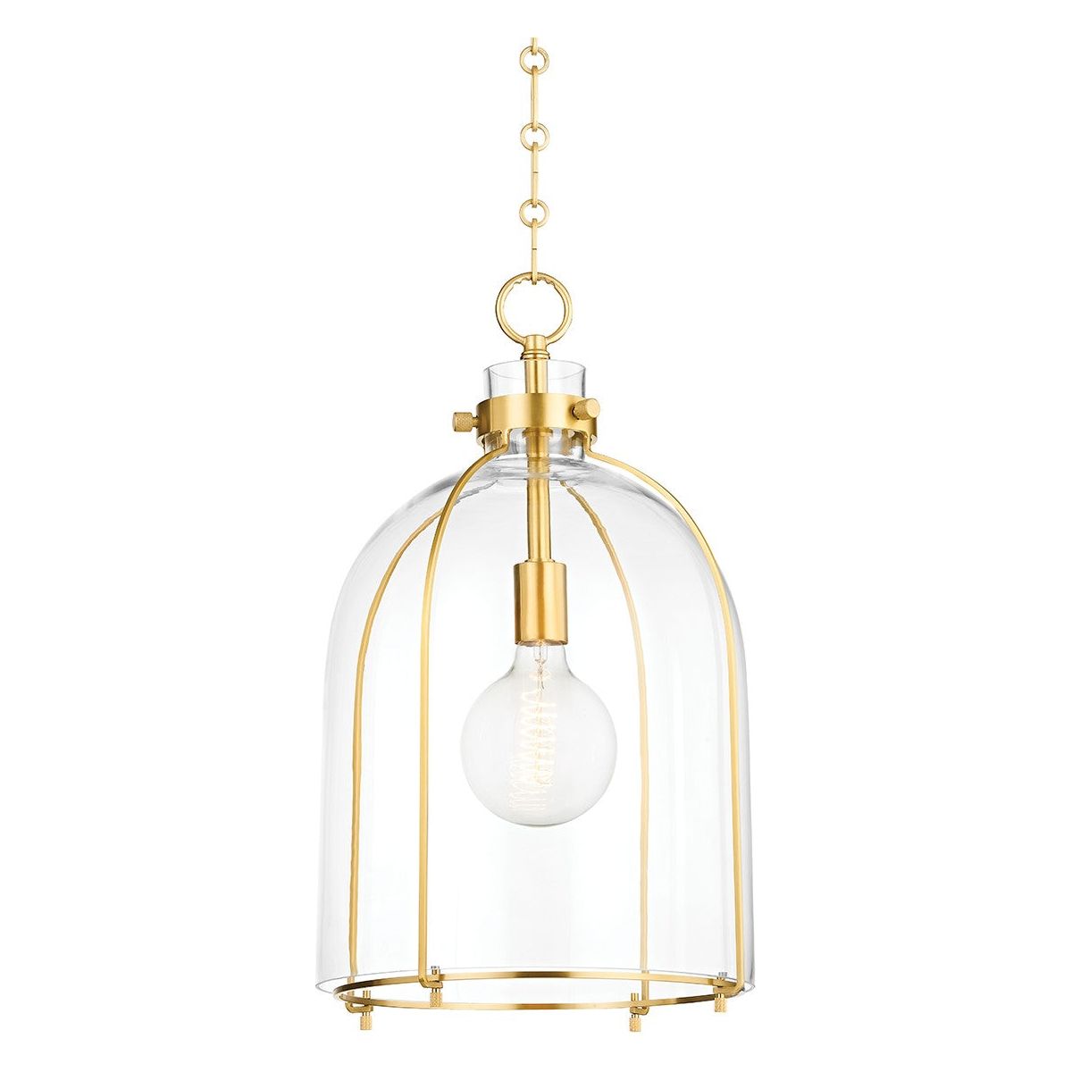 Hudson Valley Canada - 7306-AGB - One Light Pendant - Eldridge - Aged Brass