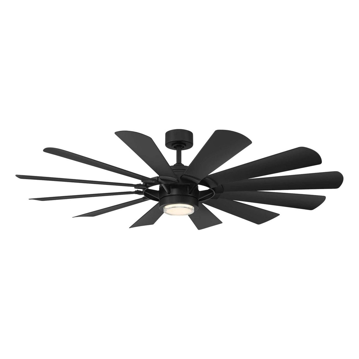 Modern Forms Fans Canada - FR-W2201-65L-27-MB - 65"Ceiling Fan - Wynd Mill - Matte Black