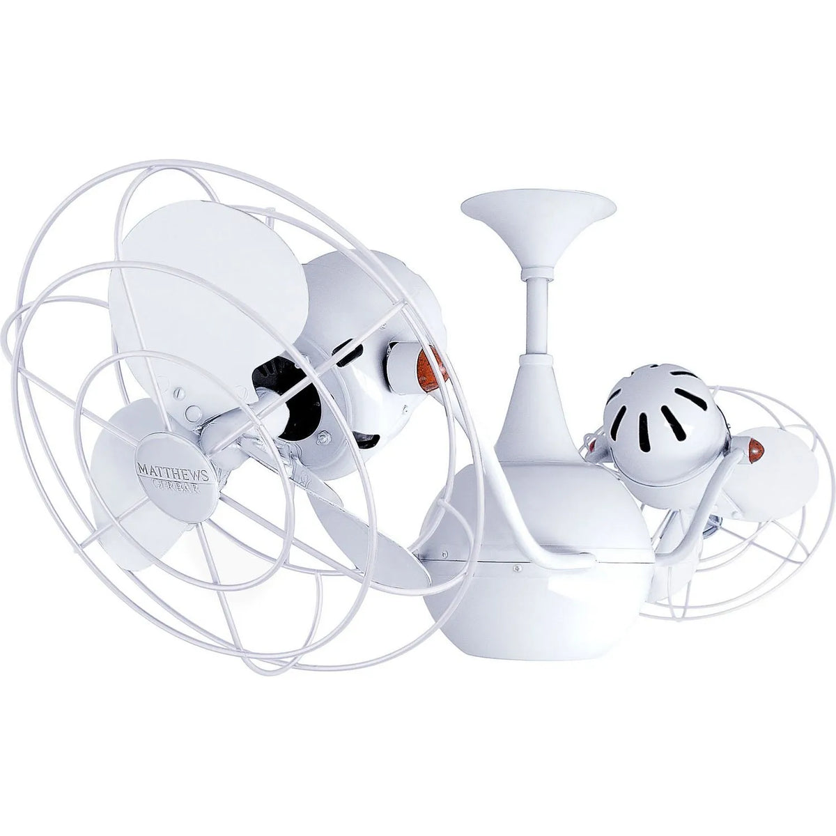 Matthews Fan Company - VB-WH-MTL - 42"Ceiling Fan - Vent-Bettina - Gloss White