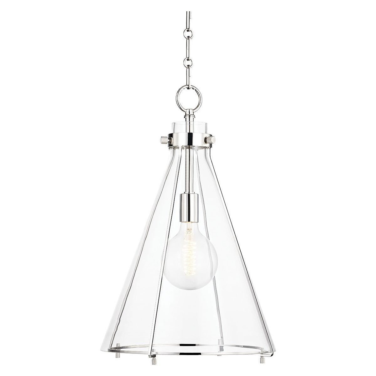 Hudson Valley Canada - 7304-PN - One Light Pendant - Eldridge - Polished Nickel