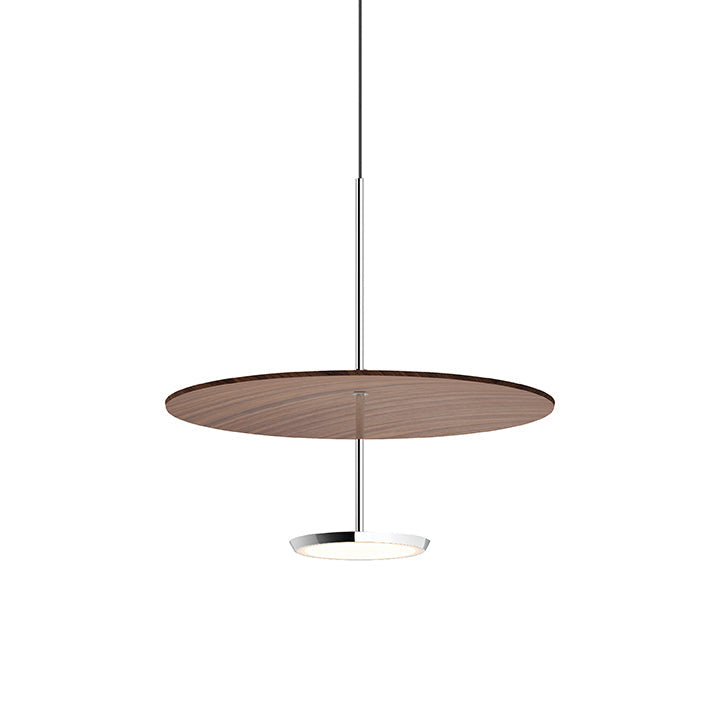 Pablo Designs - SKY DOME 18 WLN - LED Pendant - Sky - Walnut/Chrome