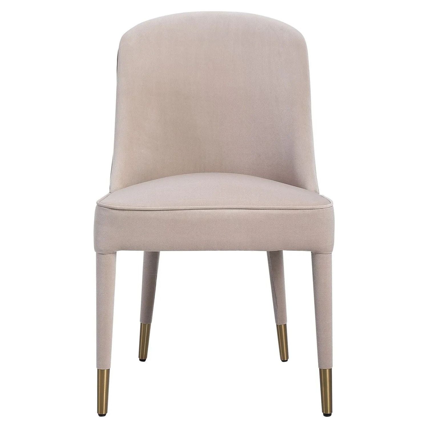 Uttermost - 23593-2 - Armless Chair Set Of 2 - Brie - Brushed Brass