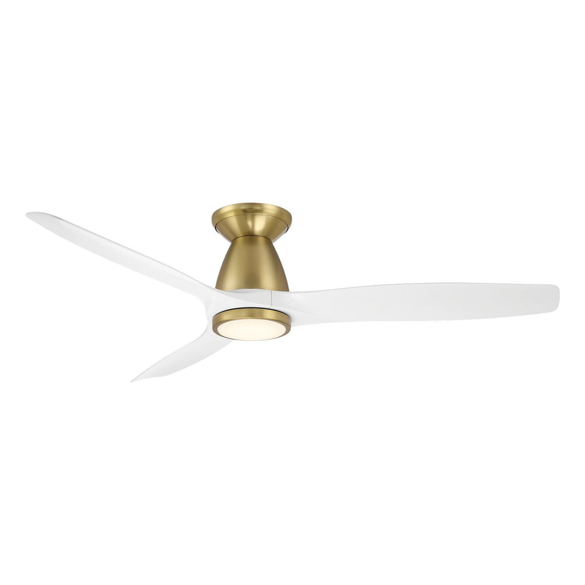 Modern Forms Fans Canada - FH-W2202-54L-SB/MW - 54"Ceiling Fan - Skylark - Soft Brass/Matte White