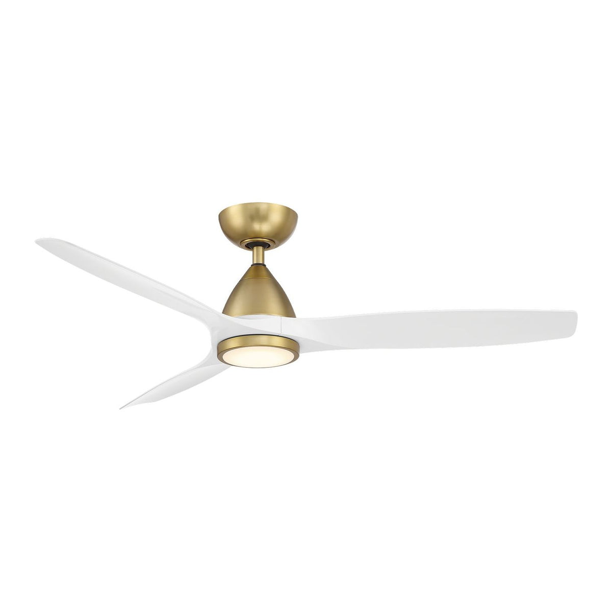 Modern Forms Fans Canada - FR-W2202-54L-SB/MW - 54"Ceiling Fan - Skylark - Soft Brass/Matte White