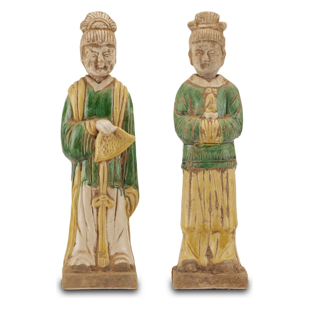 Currey and Company - 1200-0597 - Object - Tang Dynasty Palace - Green/Yellow