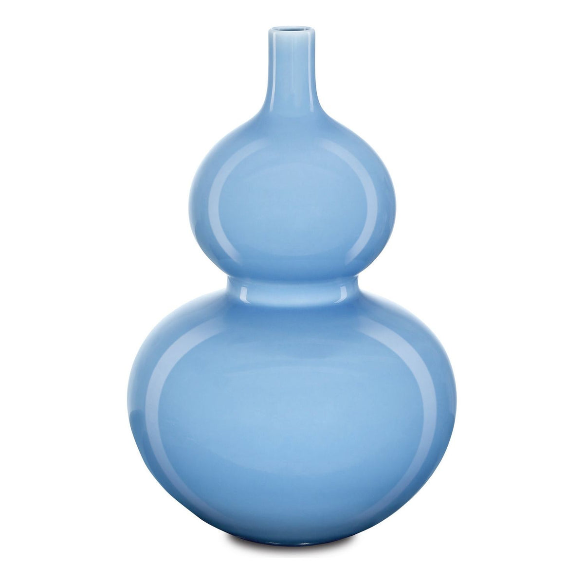 Currey and Company - 1200-0610 - Vase - Sky Blue - Lake Blue