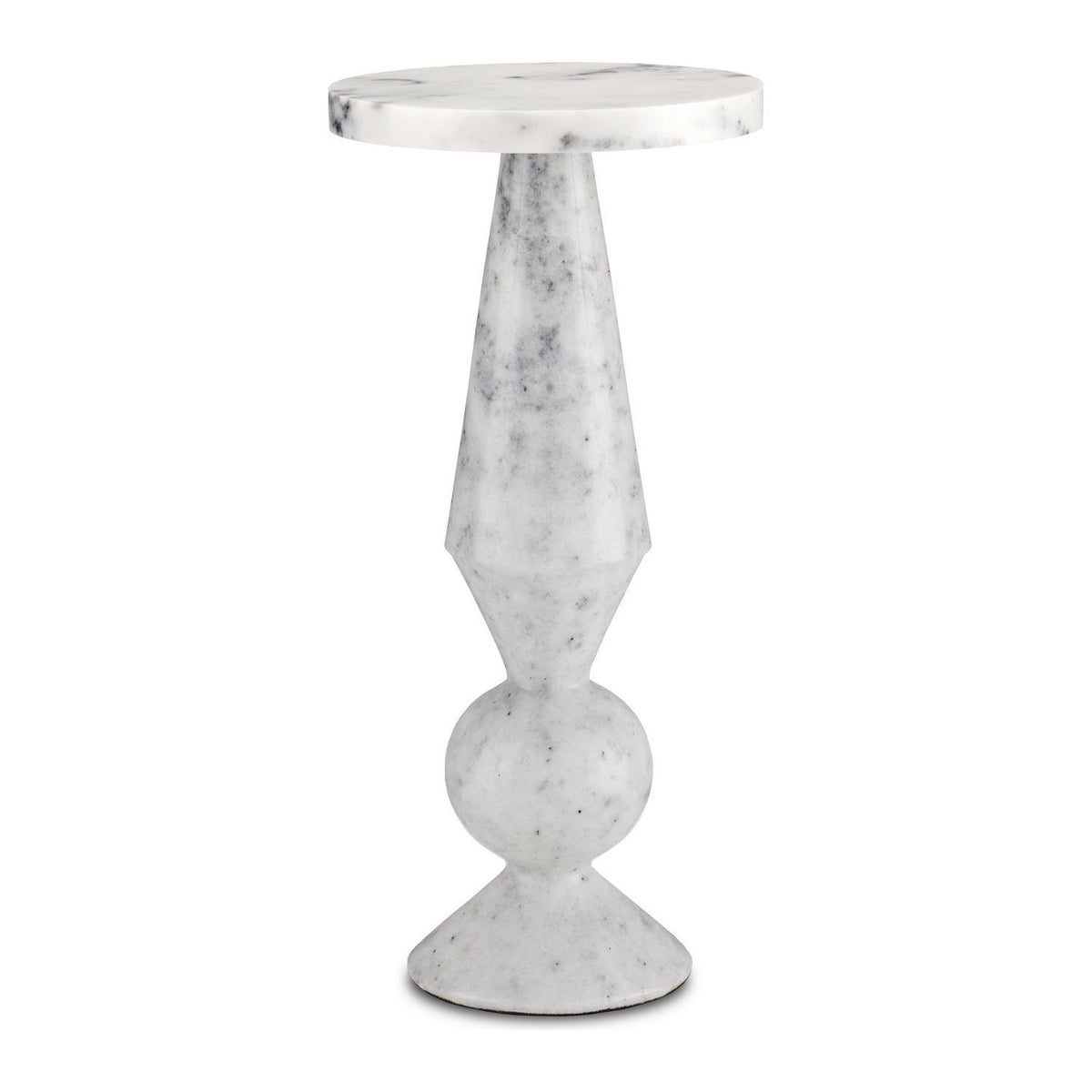 Currey and Company - 3000-0223 - Accent Table - Quince - White