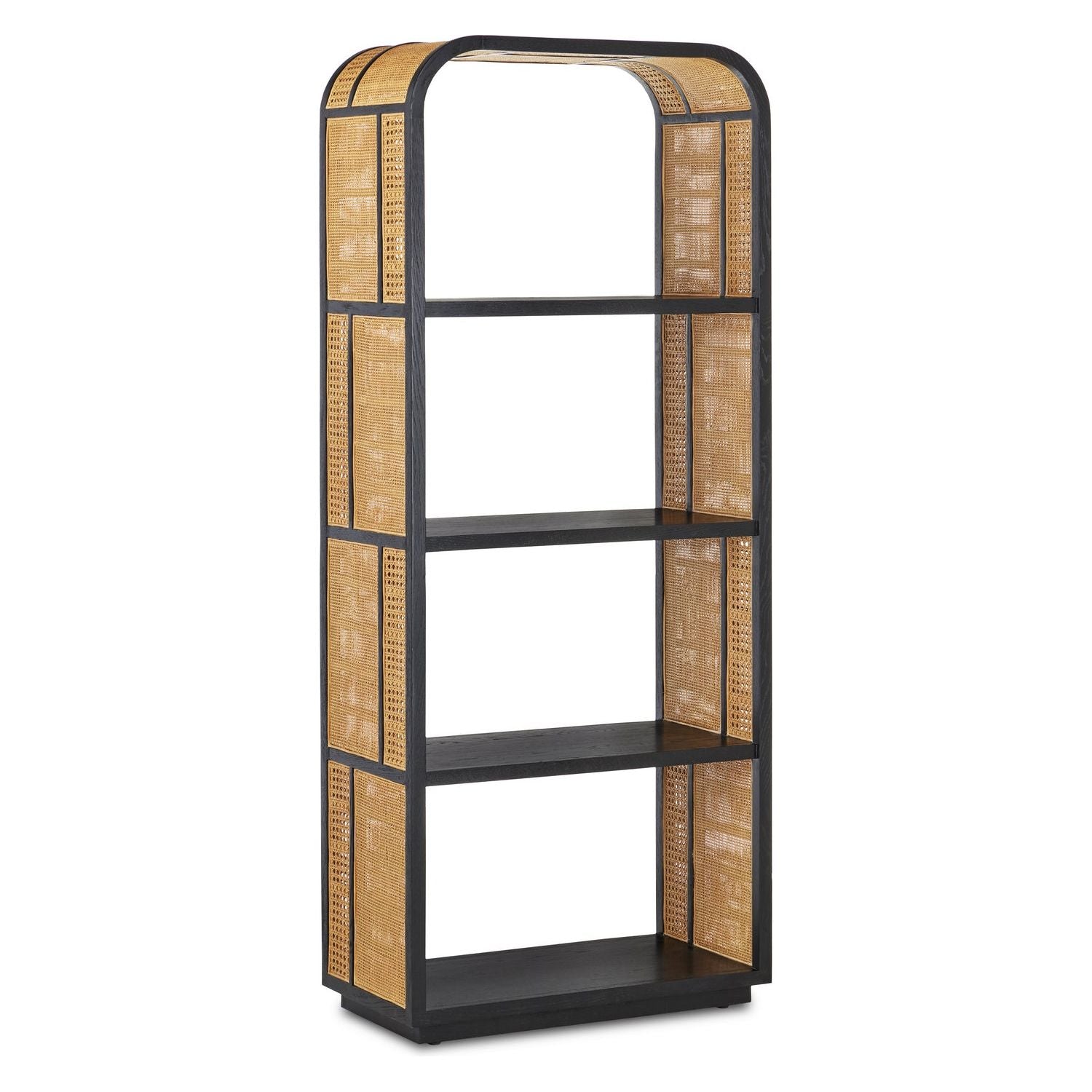 Currey and Company - 3000-0229 - Etagere - Anisa - Natural/Black