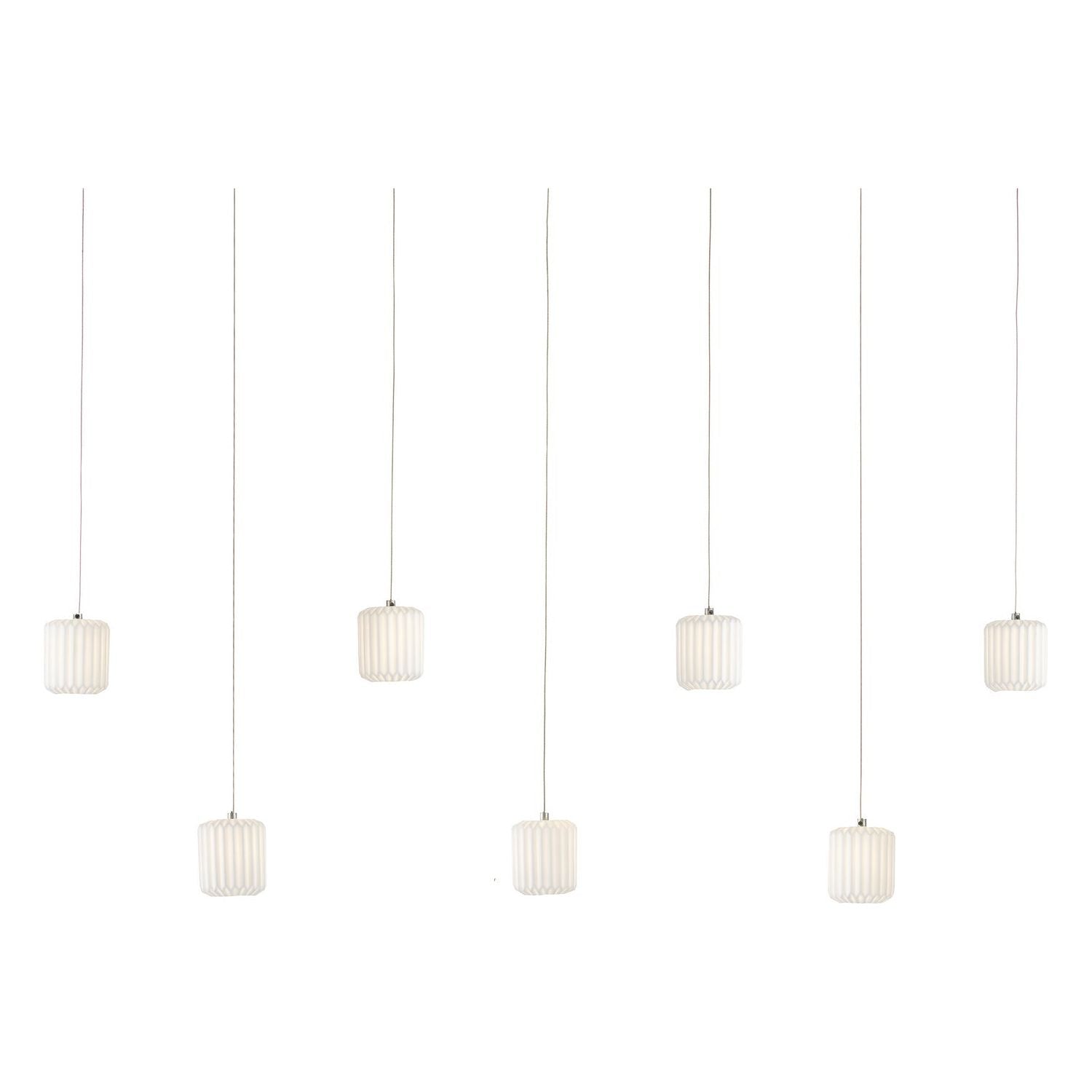 Currey and Company - 9000-1060 - Seven Light Pendant - Dove - White