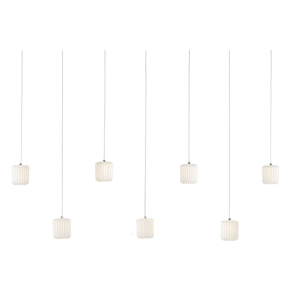 Currey and Company - 9000-1060 - Seven Light Pendant - Dove - White