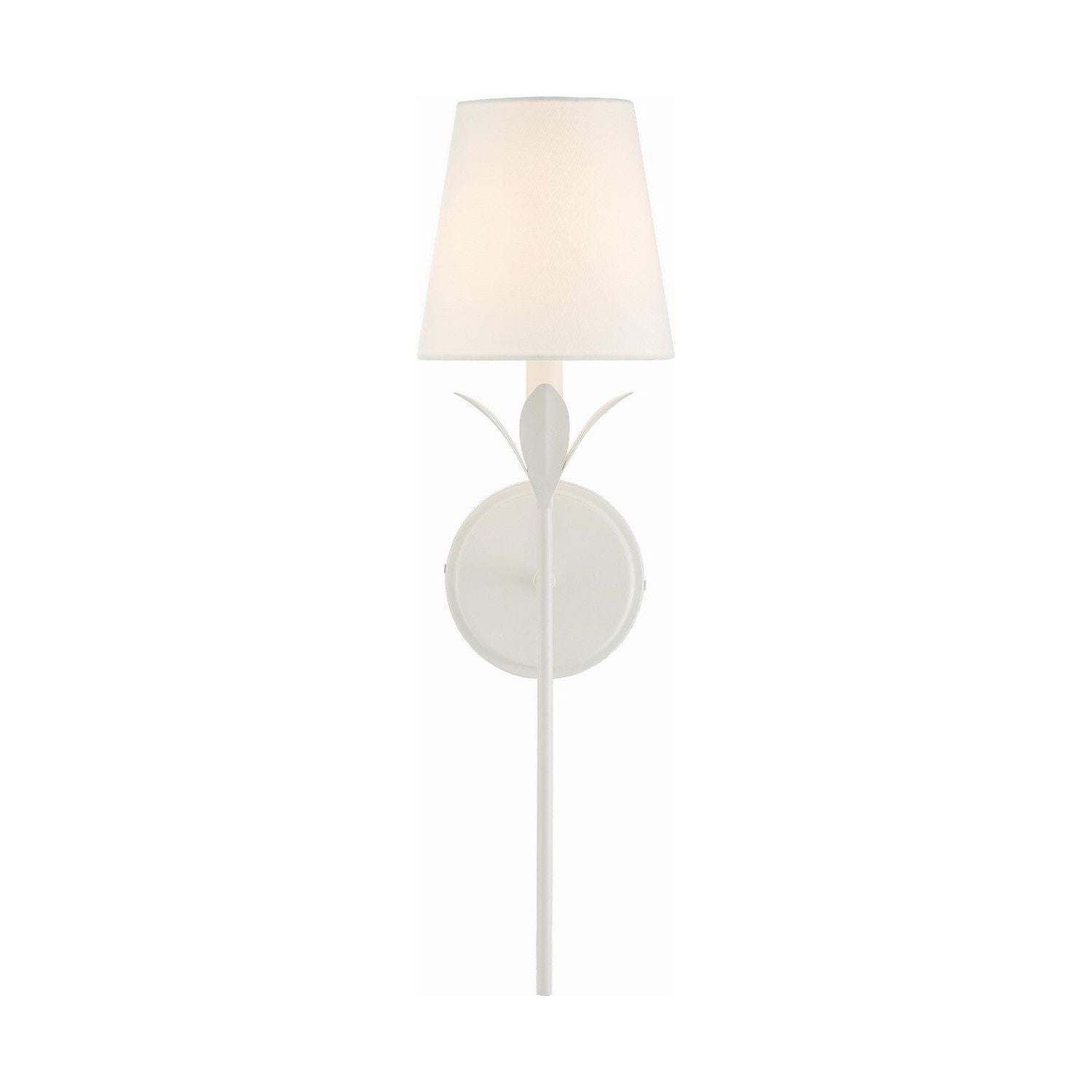 Crystorama - 531-MT - One Light Wall Sconce - Broche - Matte White
