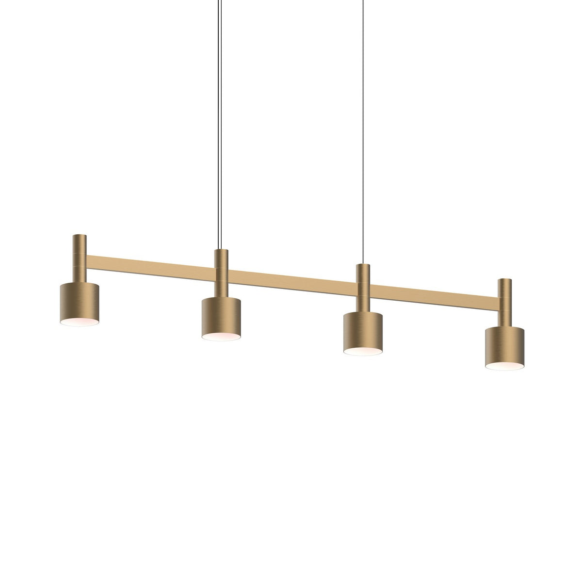 Sonneman - 1784.14-CYL - LED Linear Pendant - Systema Staccato - Brass Finish