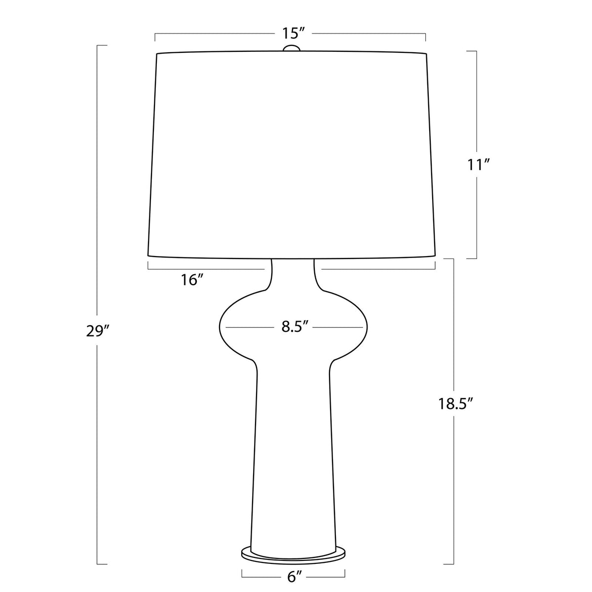 Sabina Ceramic Table Lamp