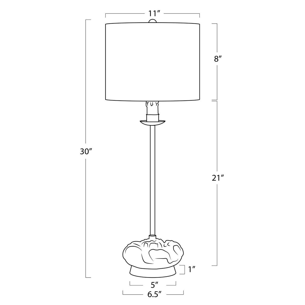 Lampe de buffet Domonique Stem