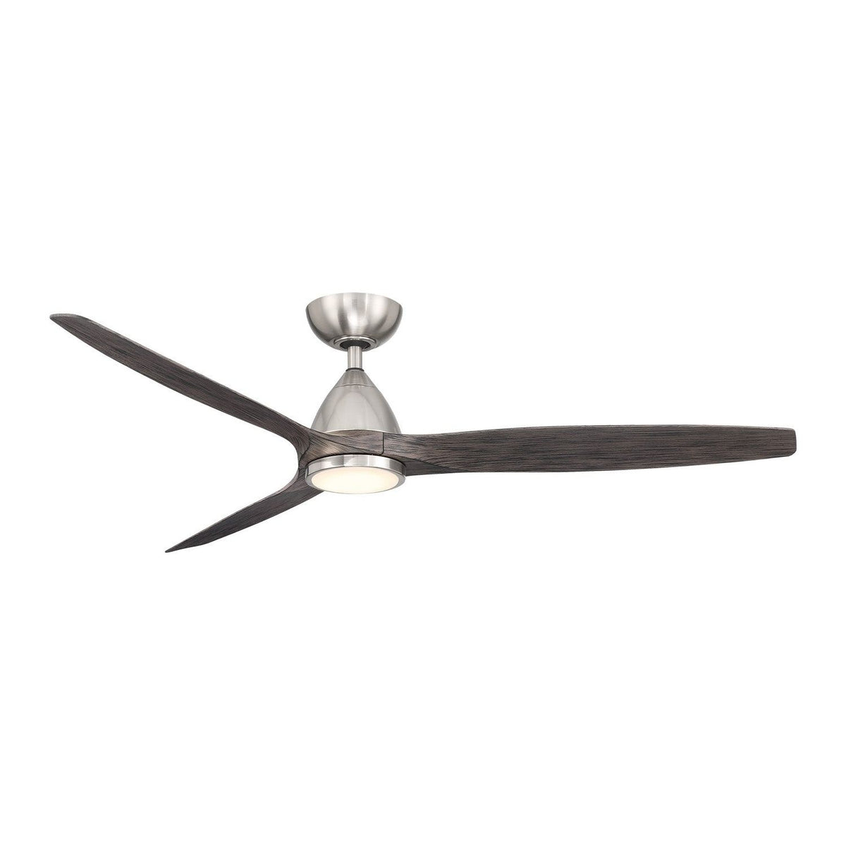 Modern Forms Fans Canada - FR-W2202-62L-BQ/EB - 62"Ceiling Fan - Skylark - Brushed Nickel/Ebony