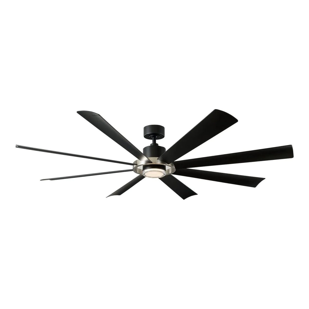 Modern Forms Fans Canada - FR-W2303-72L-BN/MB - 72"Ceiling Fan - Aura - Brushed Nickel/Matte Black