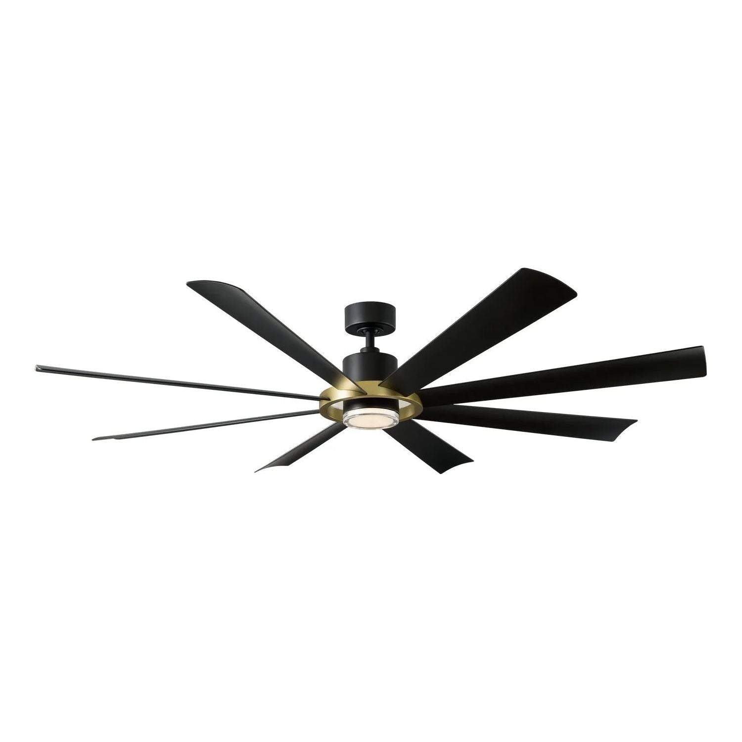 Modern Forms Fans Canada - FR-W2303-72L-SB/MB - 72"Ceiling Fan - Aura - Soft Brass/Matte Black