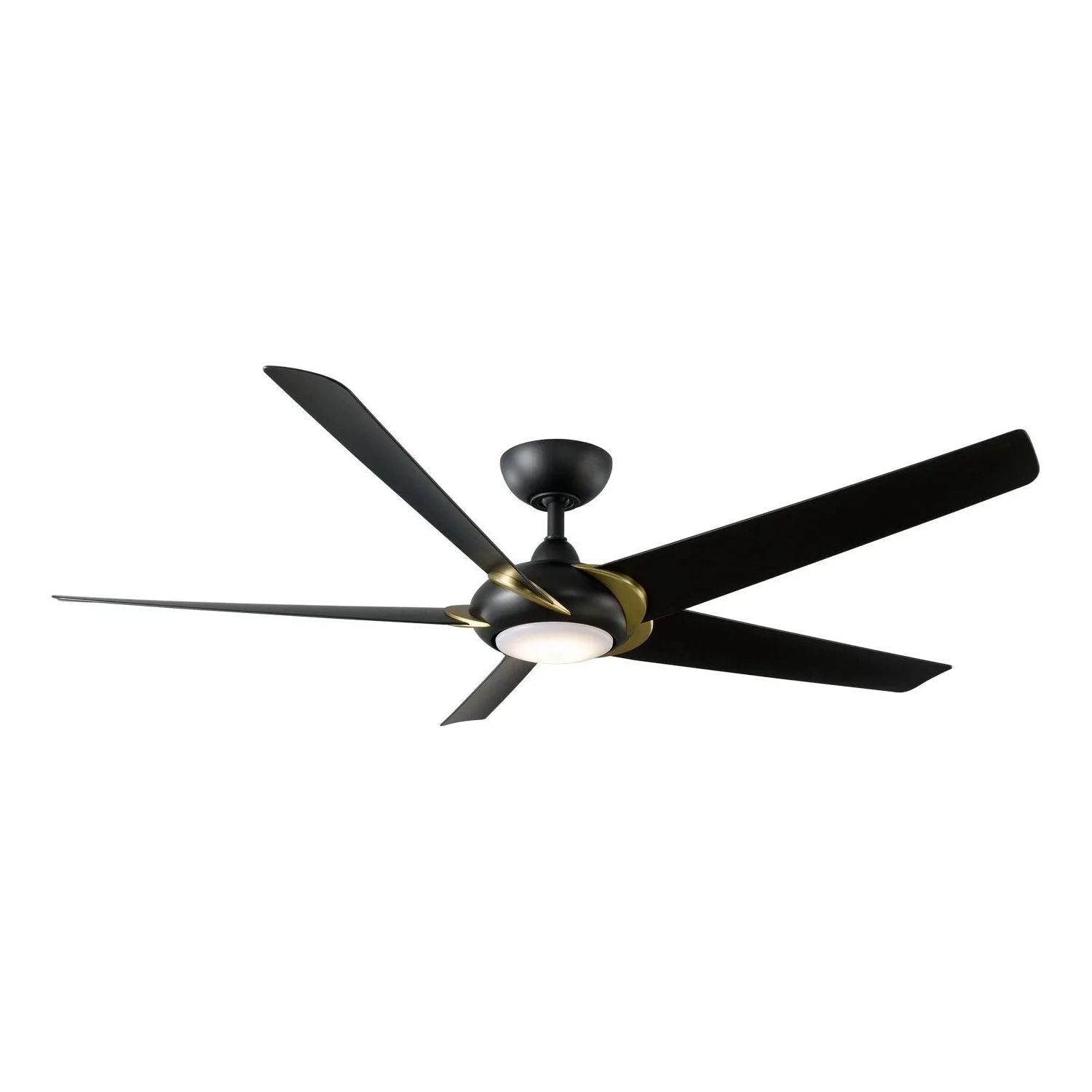 Modern Forms Fans Canada - FR-W2304-62L-SB/MB - 62"Ceiling Fan - Lucid - Soft Brass Arms/Matte Black