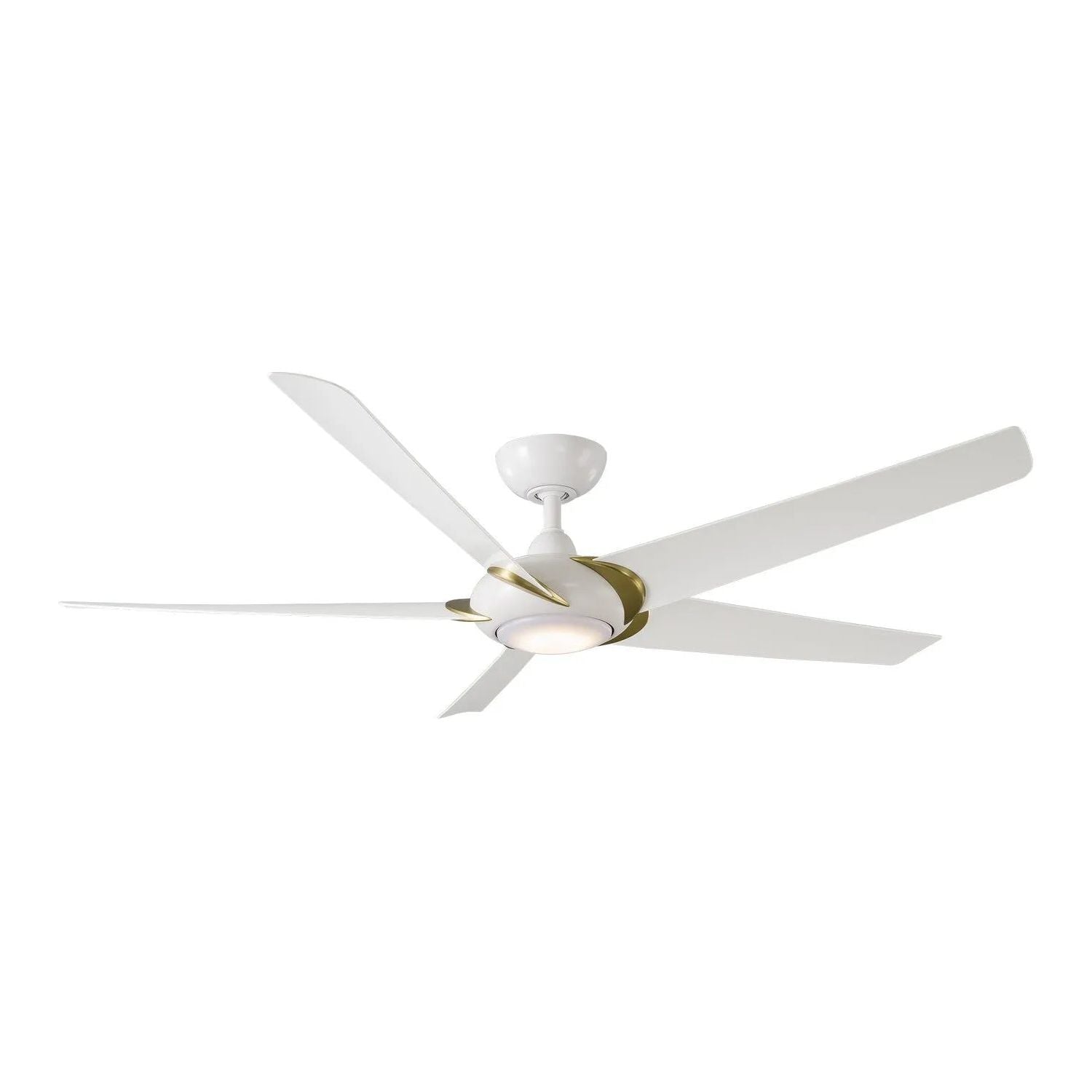 Modern Forms Fans Canada - FR-W2304-62L-SB/MW - 62"Ceiling Fan - Lucid - Soft Brass Arms/Matte White