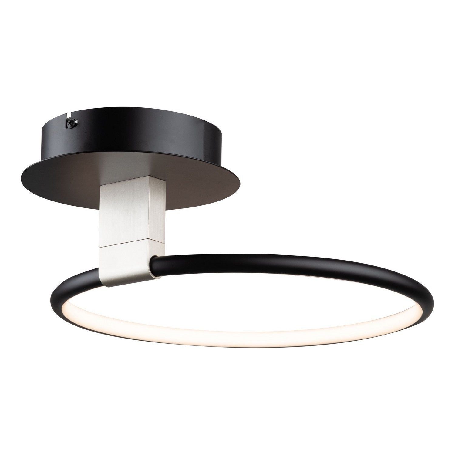 Artcraft Canada - AC6630NB - LED Semi-Flush Mount - Halo - Black